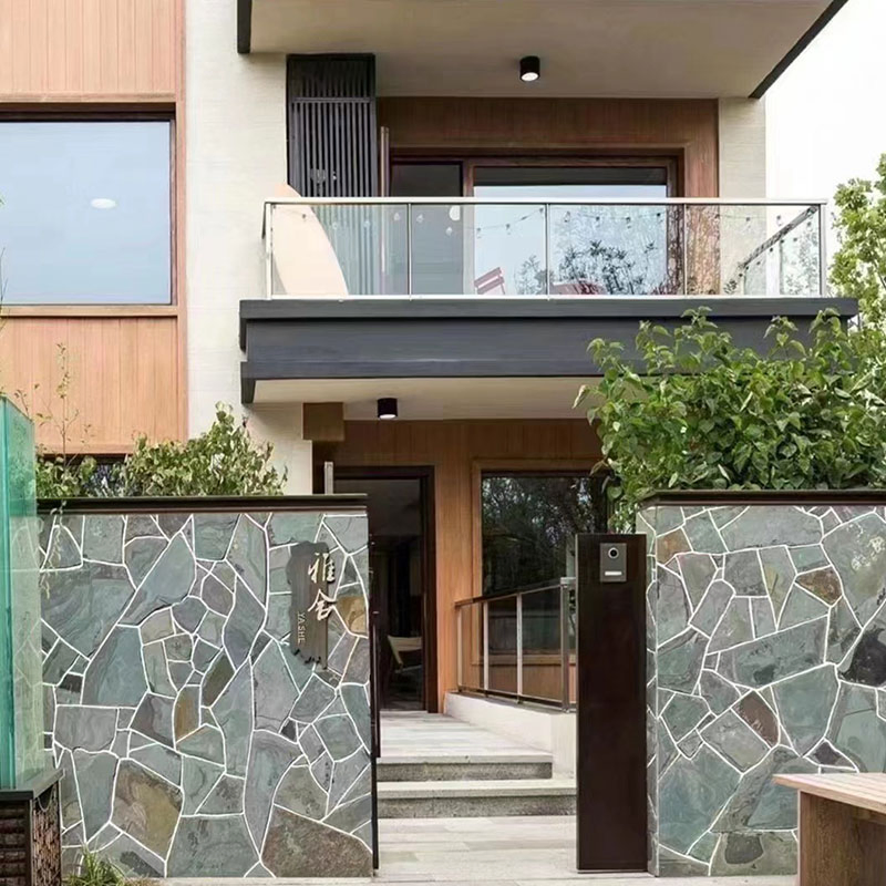 Natural Stone Grey/Green Slate Paving Flagstone for Outdoor Decoration Price