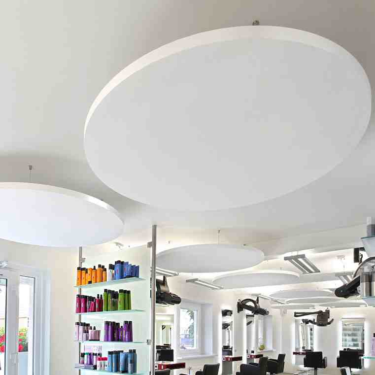 High Quality Fiberglass Ceiling Acoustic Panel Round Tiles Excellent Acoustics Panels Cloud