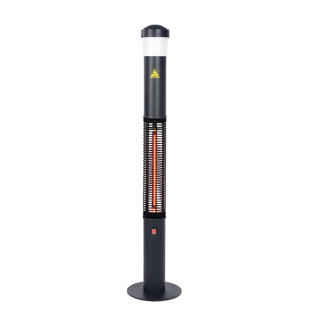 Black Waterproof IP55 Infrared Element Electric Heater Outdoor Heater