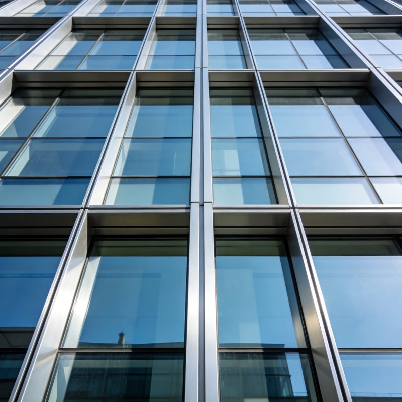 Aluminium Double Glazed Tempered Glass Window Wall Aluminum Profiles for Building