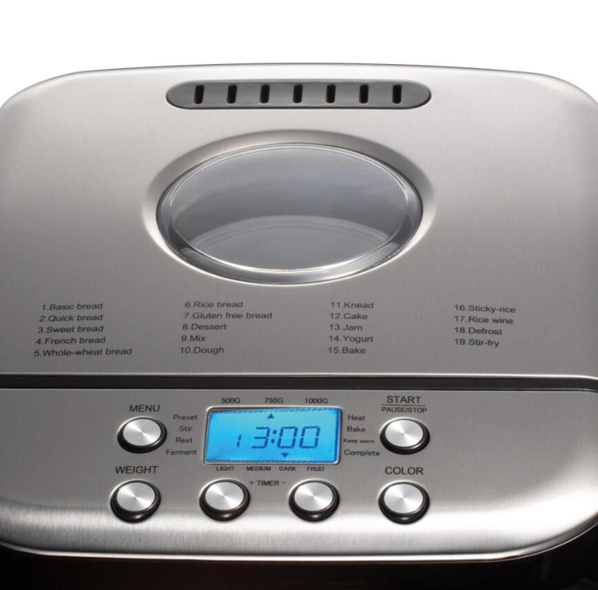 Multi-Functional Intelligent Household Bread Maker Fully Automatic for Dough Mixing