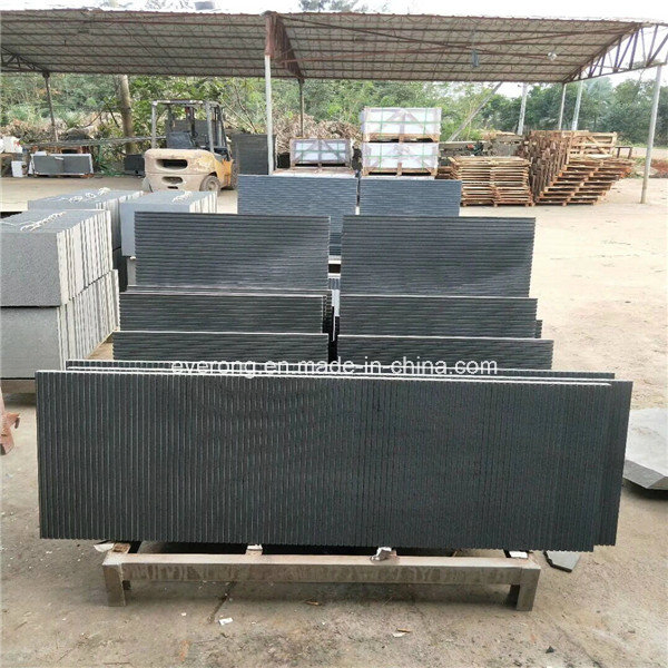 Hainan Grey/ Black Basalt Anti Slip Floor Tiles for Outdoor Paving