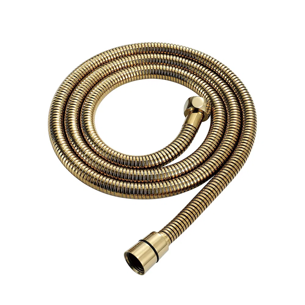 Factory Custom 100cm 120cm 150cm 180cm Braided Shower Tube Bathroom PVC Shower Flexible Hose in Matte Black