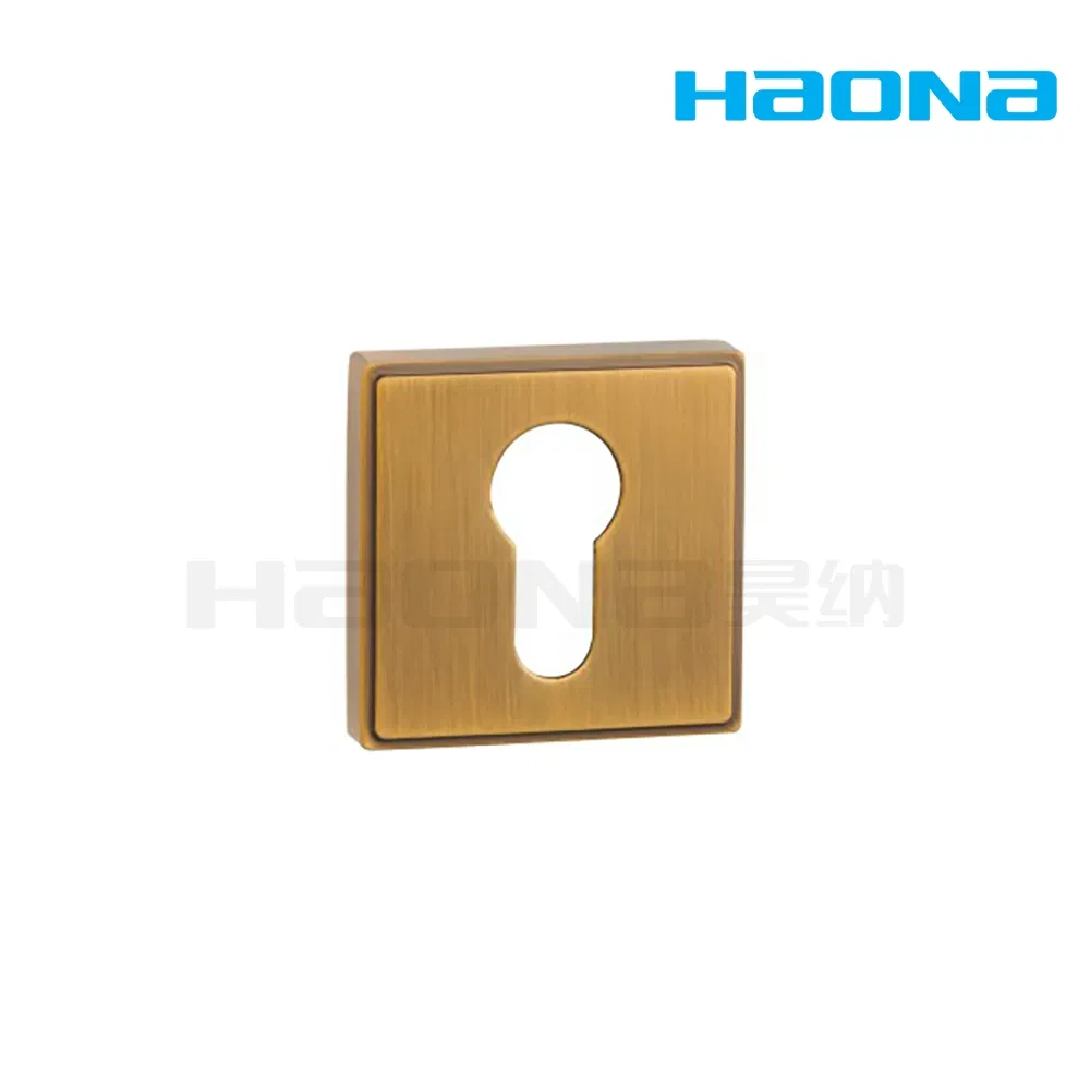 Square Lock Cover Square Rosette Zinc Alloy Escutcheons with Fitting