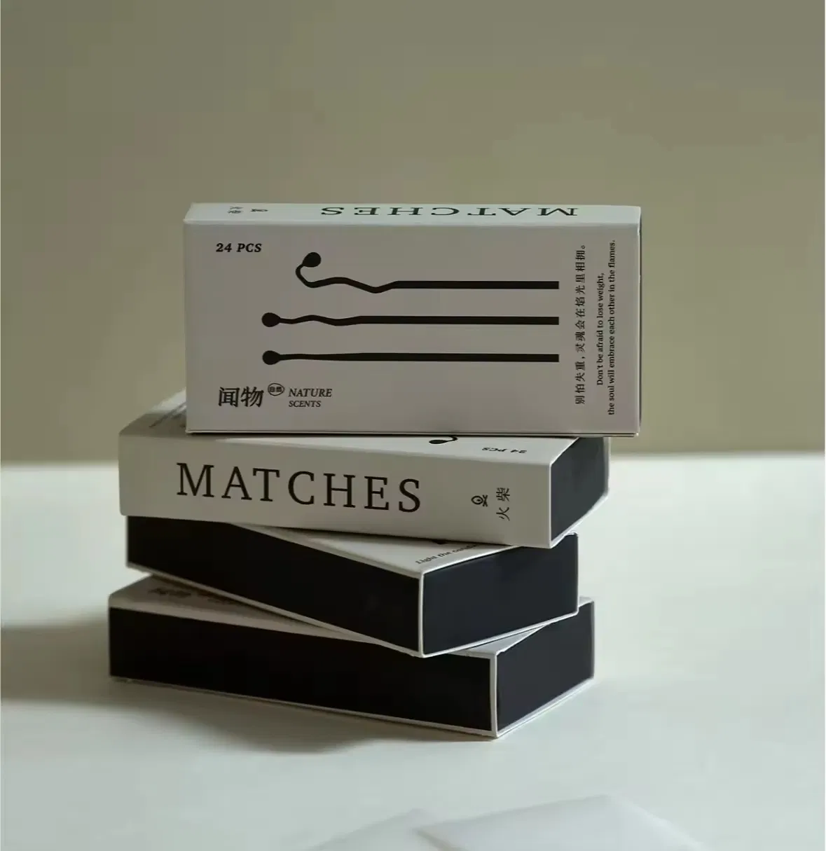 Wholesale Safety Custom Cigar Matches Boxes Luxury Black Matchsticks Box Wood Matches