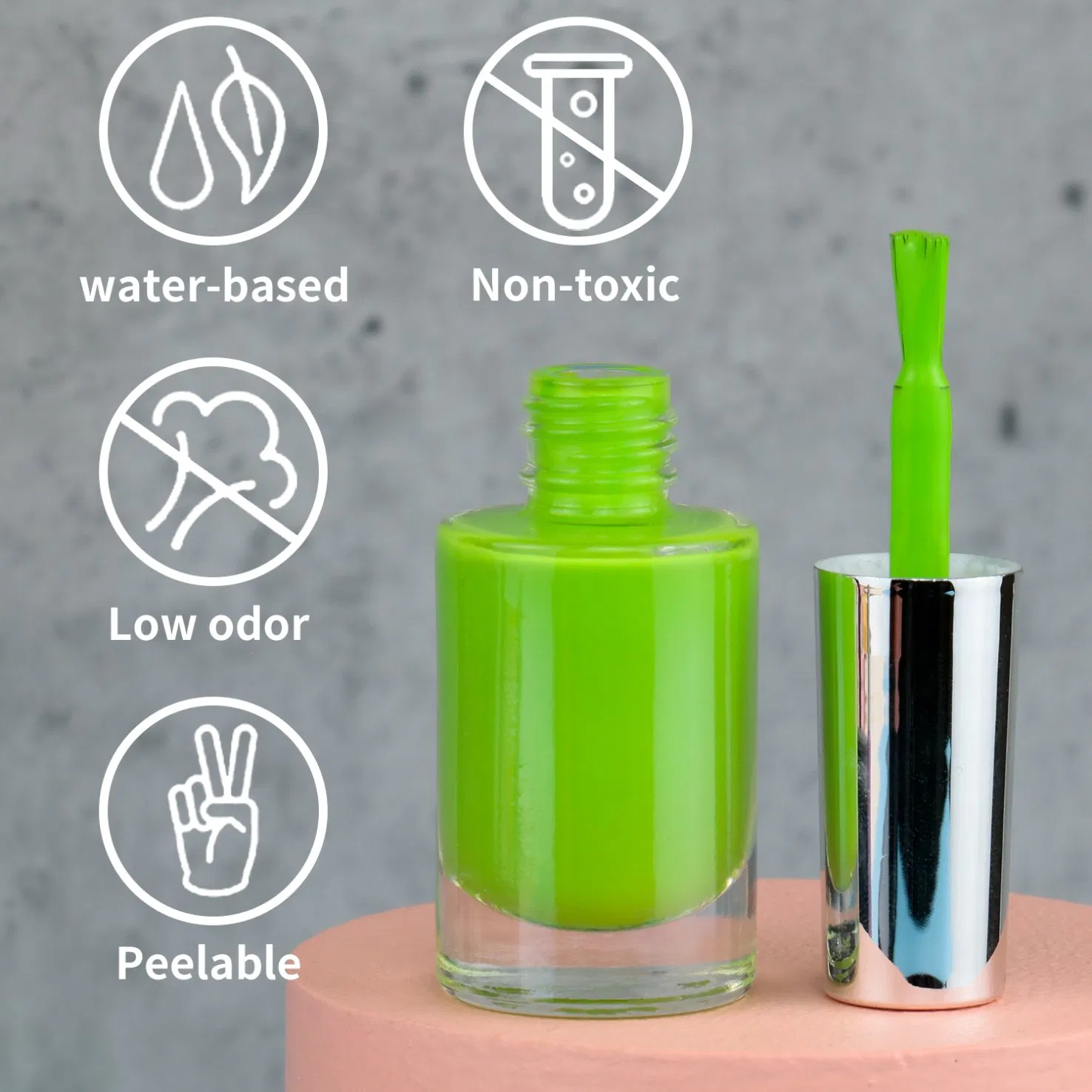 Non-Toxic Water-Based Peel off Gel Nail Polish Supplies