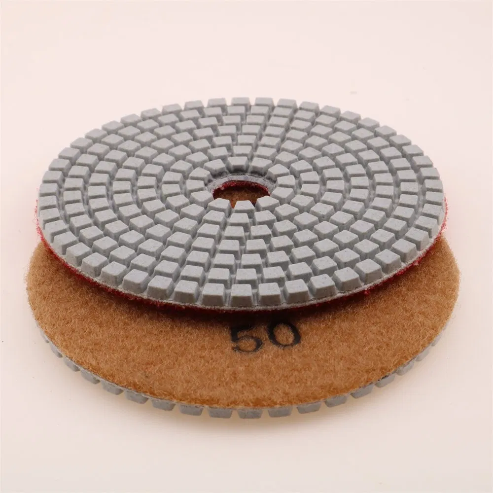 Jdk 100mm Diameter 4inch Diamond Flexible Polishing Pad