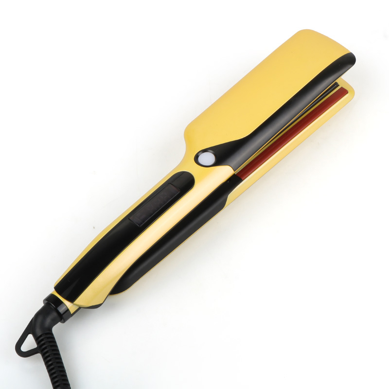 LCD Hair Straightener with Infrared Red Light Professional Ceramic Flat Iron Free Custom Private Label Service