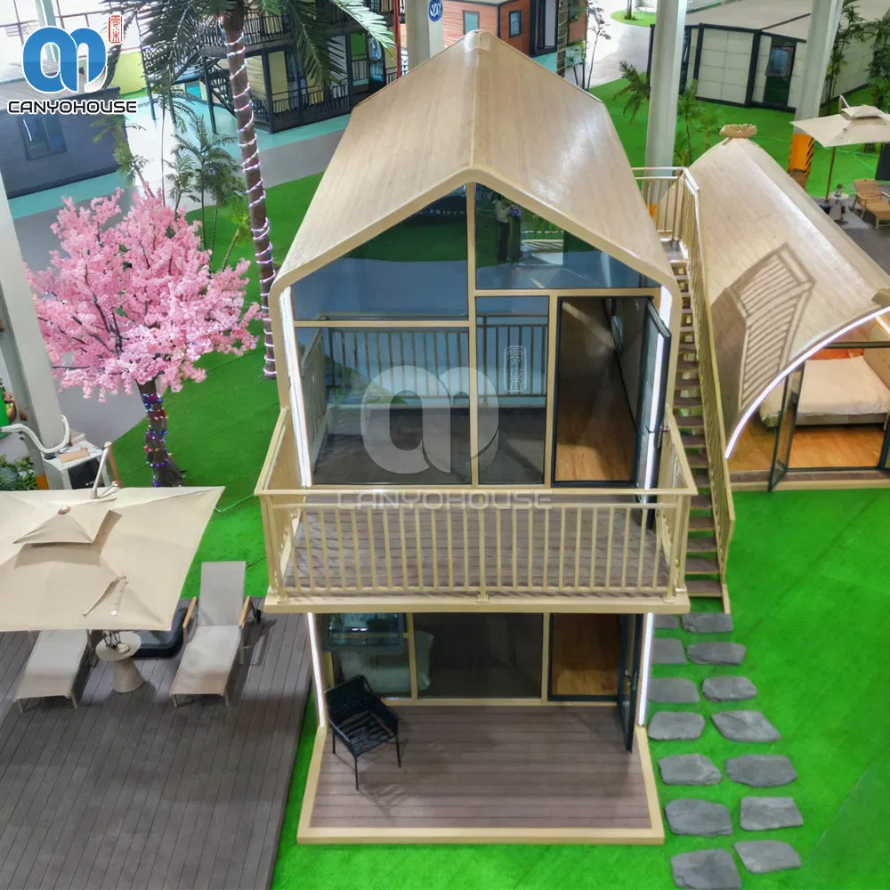 Modular Container House Villa Factories Impact Resistant Tiny Modular Container House for Farm Experience Cabin
