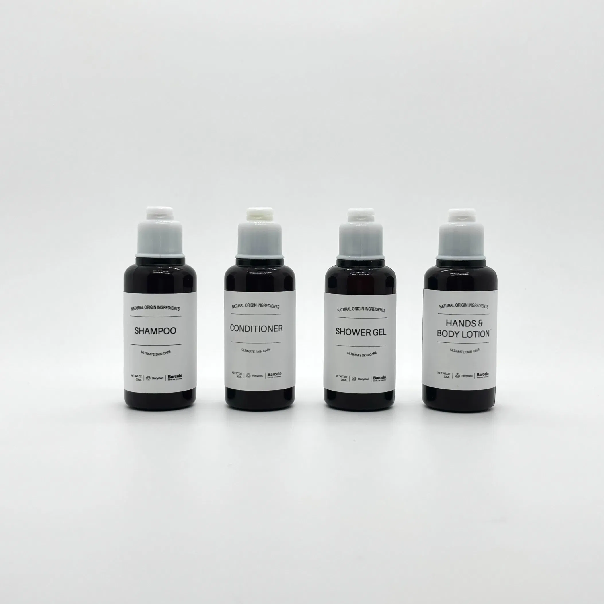 Luxury Premium Custom Logo Plastic Bottle Hotel Bathroom Amenities Kit - 30ml Size 02