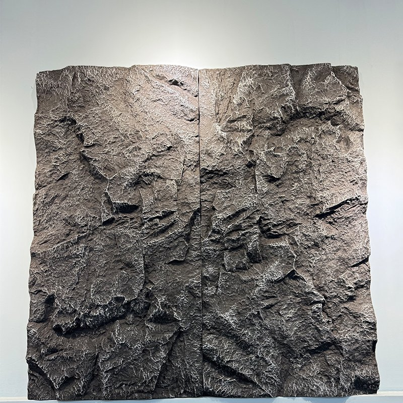Flexible Polyurethane Stone 3D PU Stone Sheets Panel Tile for Wall Decoration