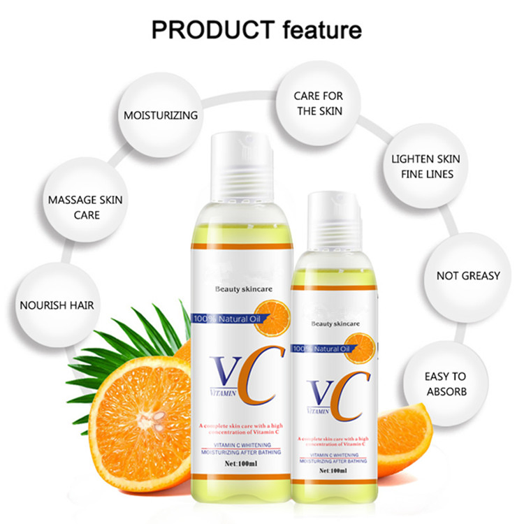 Beauty Skincare 100% Natural Vitamin C Massage Oil