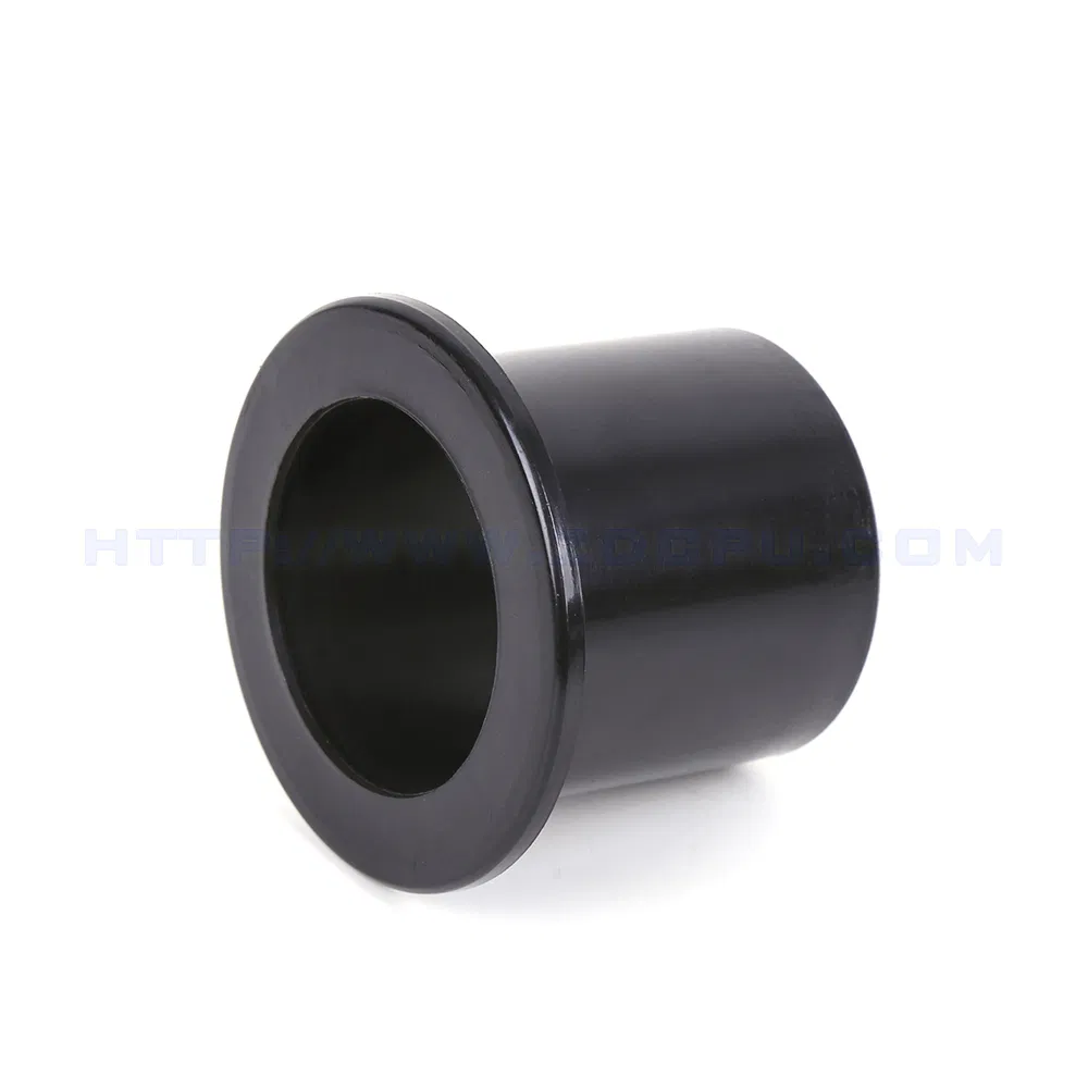Custom CNC Machining Nylon Bearing Sleeve/Bush ABS Plastic Nylon Flanged Bushing