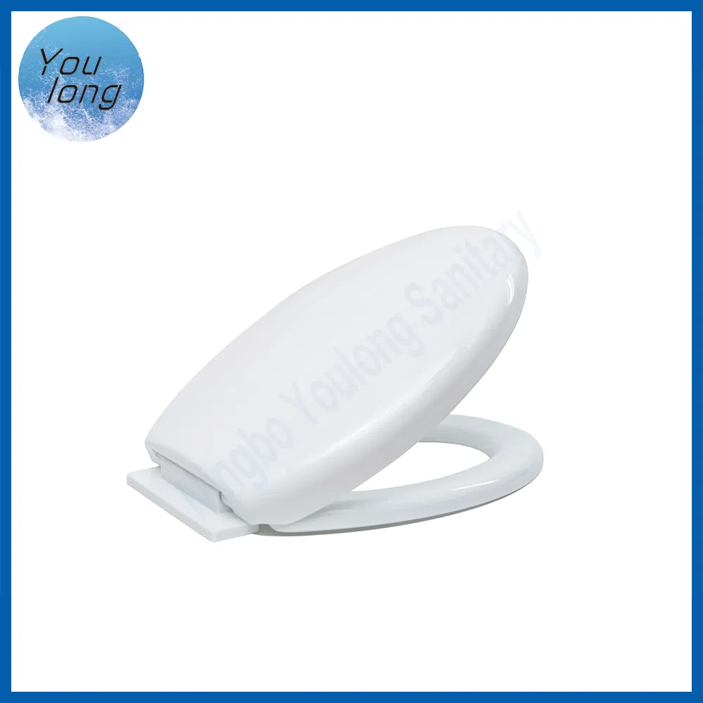 Bathroom White Color PP Soft Close Toilet Seat Cover for Toilet