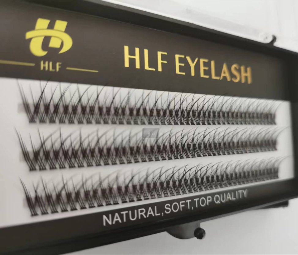 Premade Fan Cluster Lashes 0.10mm Fishtail Type Fashion 10d 12D 14D Heat Bonded Individual Cluster Eyelash DIY Eyelashes Extension