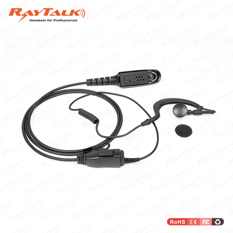 Hands-Free G-Shape Ear Hook Headset with Voice Control Switch