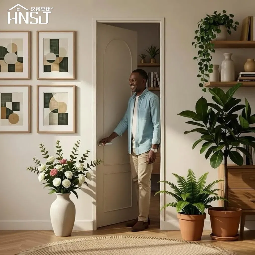 Chongqing Wholesale Modern Interior Doors Top10 Solid Wood Doors WPC PVC MDF Plywood Bedroom Soundproof Door Wooden Interior Door