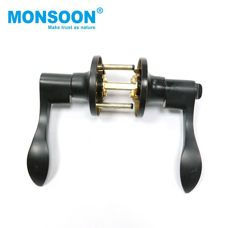 High Quanlity Security Easy Install Cylindrical Door Knob Lock Entrance Bathroom Toilet Leverset Lock Metal Lever Handle Lock
