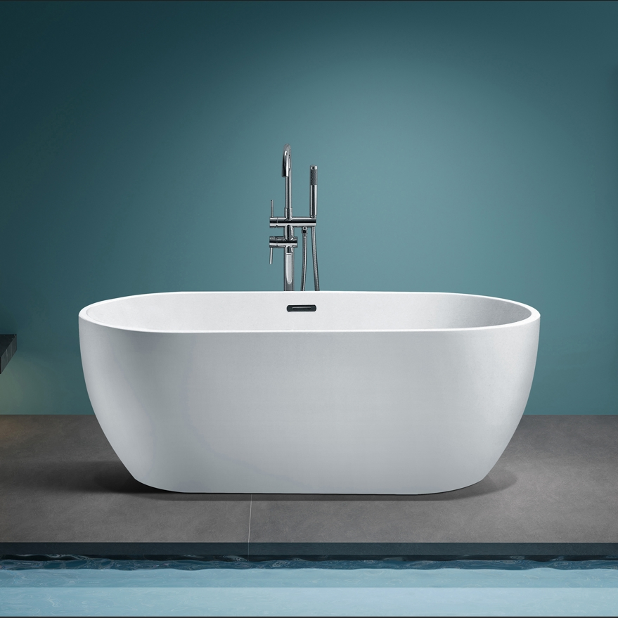 Soaking Tub Freestanding Acrylic Bathtub Water SPA in Bathroom Sanitaryware Manufacturer