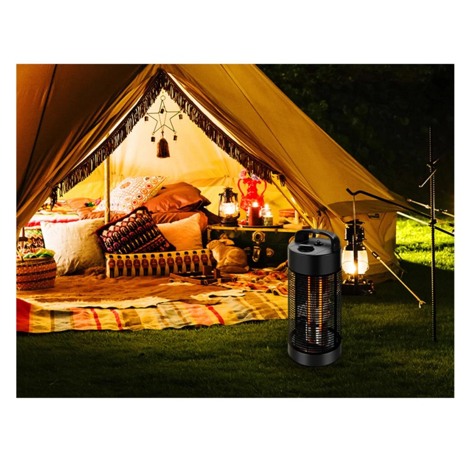 New Cylinder Stable Design Household Electric Patio Infrared Heater for Outdoor Activities