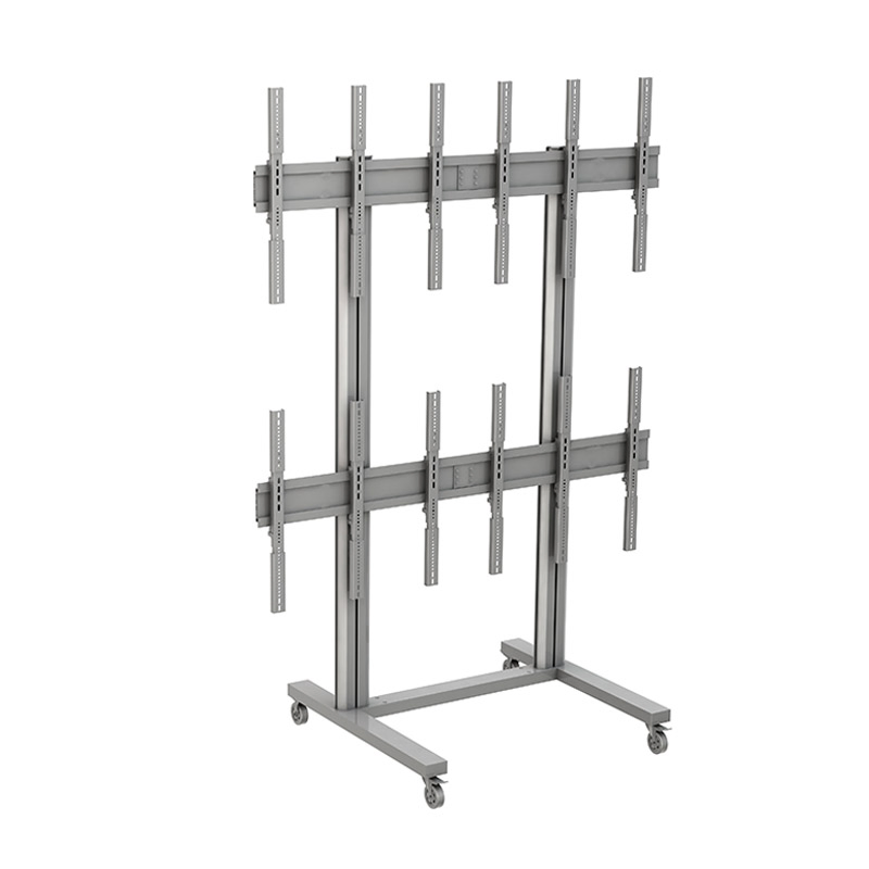 Напольная стойка для 6 LCD экранов 40-55 дюймов (2x3)