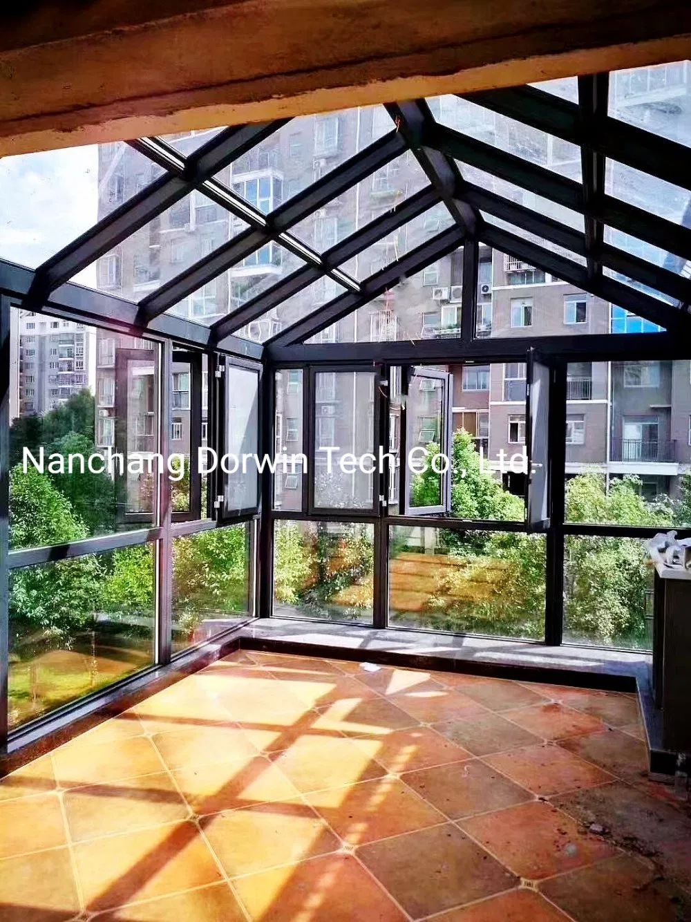 Dream Aluminum Structure Terrace Balcony Backyard Roof Deck Living Room Glass House