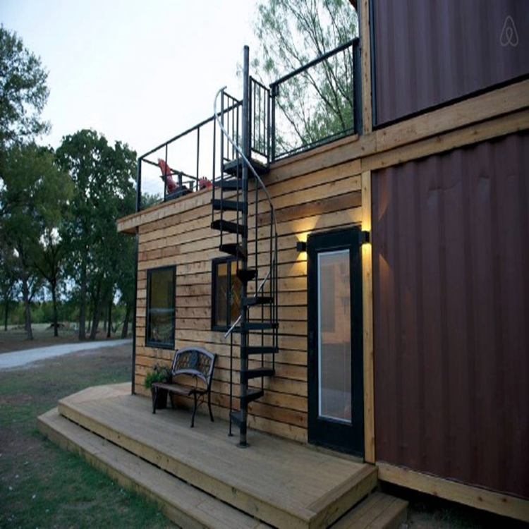 Build a Log Cabin Prefab Modular Tiny House/Home with Terrace and Stair