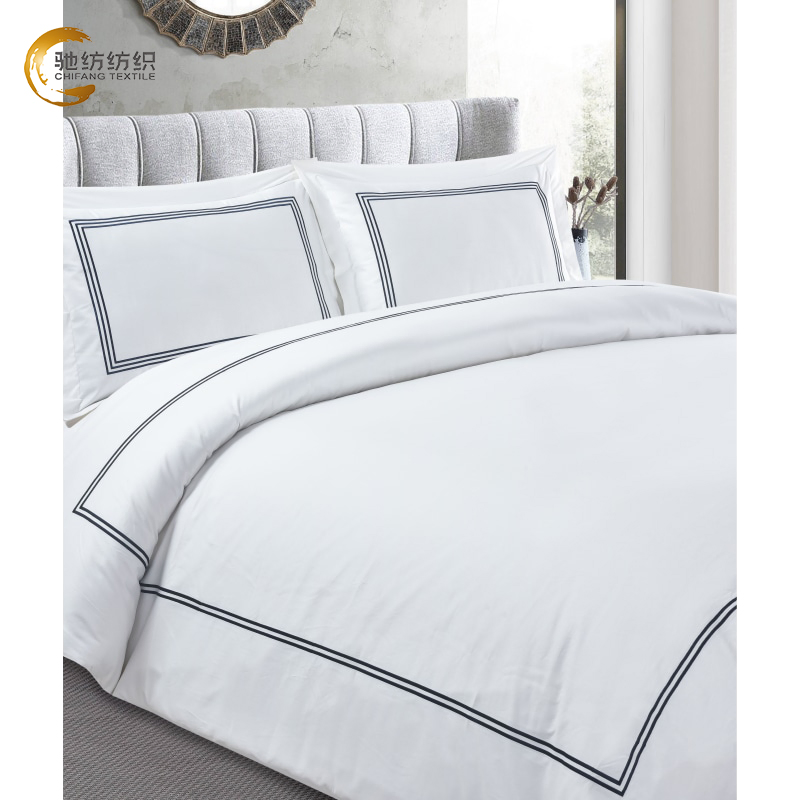 100% Cotton Hotel Bedsheet Set King Size Pillow Case and Duvet Cover