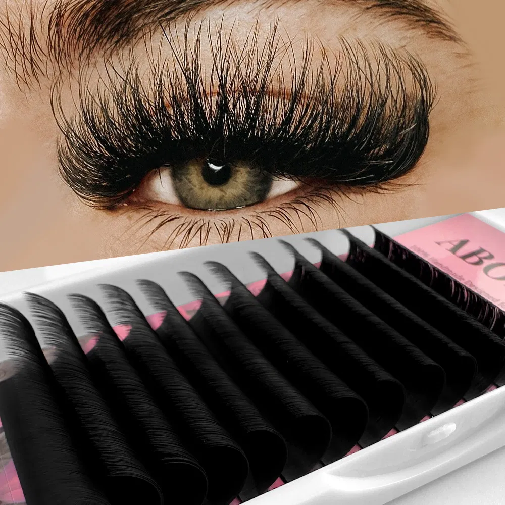 12 Rows 0.05mm C/D Hybrid Length Fast Bloom Classic Easy Fans Lashes