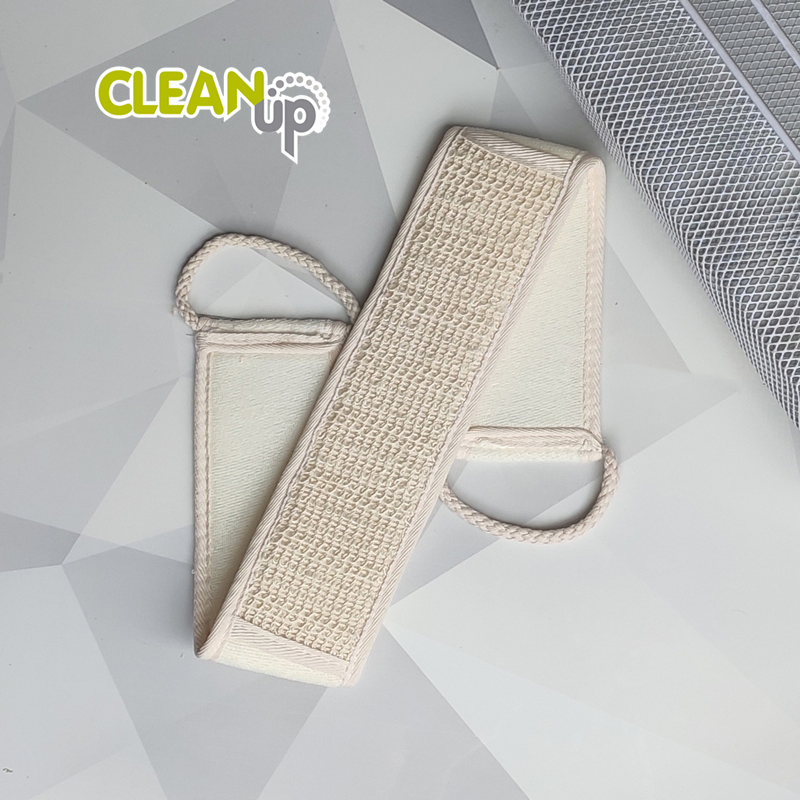 100% Eco Friendly Loofah Bath Belt Long Handled Back Bath Sponge Loofah