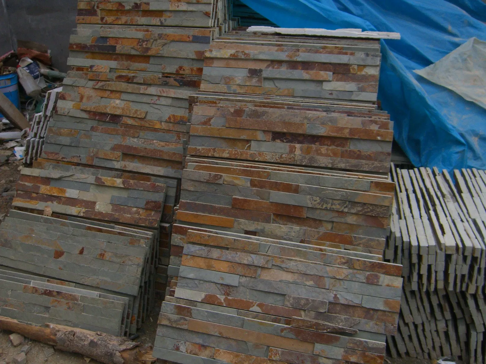 Natural Culture Stone Rusty Slate Veneer Tiles for Wall