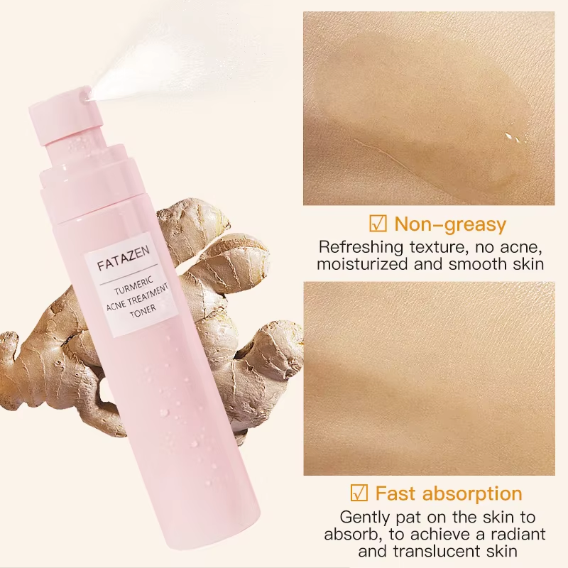 Private Label OEM ODM Moisturizing Skin Care Natural Organic Deep Hydrating Skincare Turmeric Facial Mist Repair Face Toner