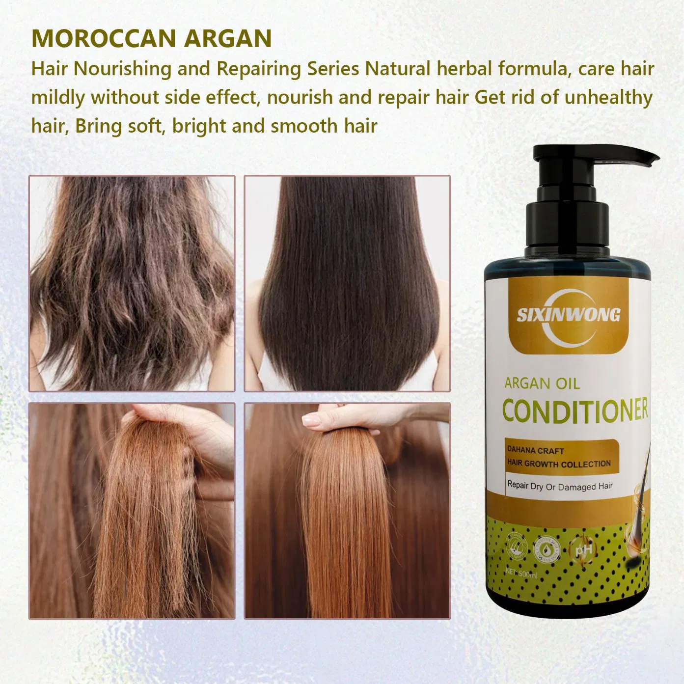 Beauty Cosmetics Hair Care Moisturizes Shine Clean Invigorating Scent Argan Oil Hair