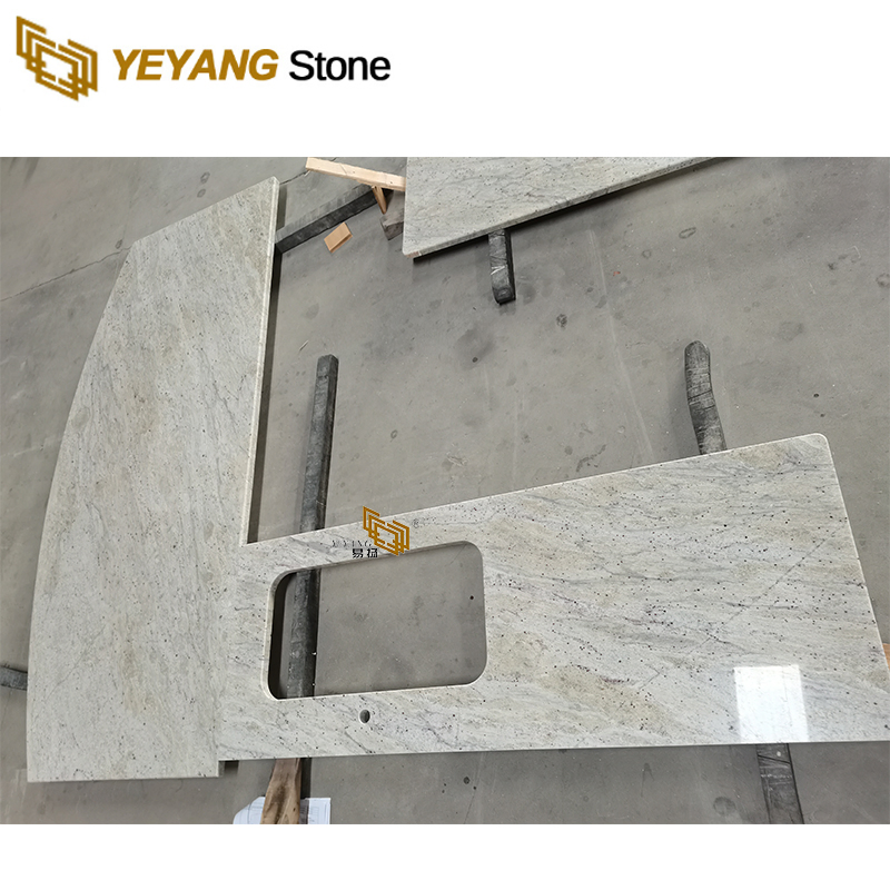 River White Granite Kitchen Island/Worktop Precut Granite Countertop Factory Building Material