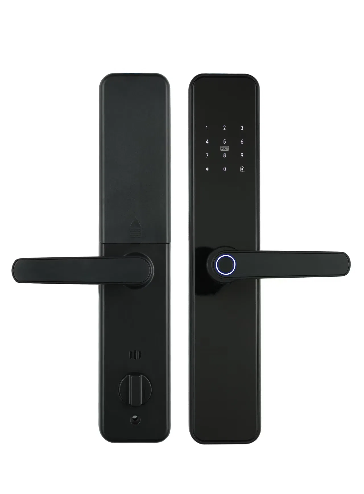 Fingerprint Aluminum Sliding Swing Door Lock Ttlock APP Unlock Digital Electronic Lock Key Card Code Glass Door Lock