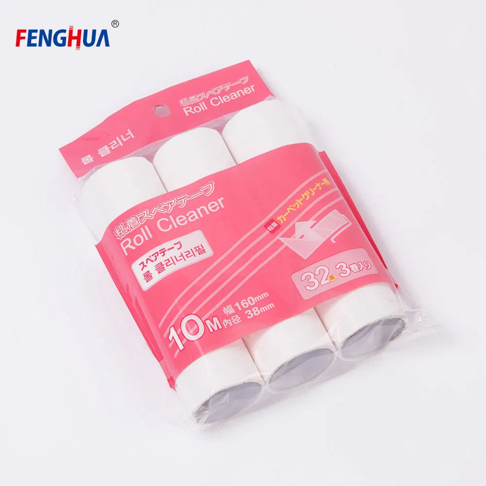 Pet Hair Remover Cleaning Sticky Adhesive Spiral Paper Replacement Lint Roller Refill