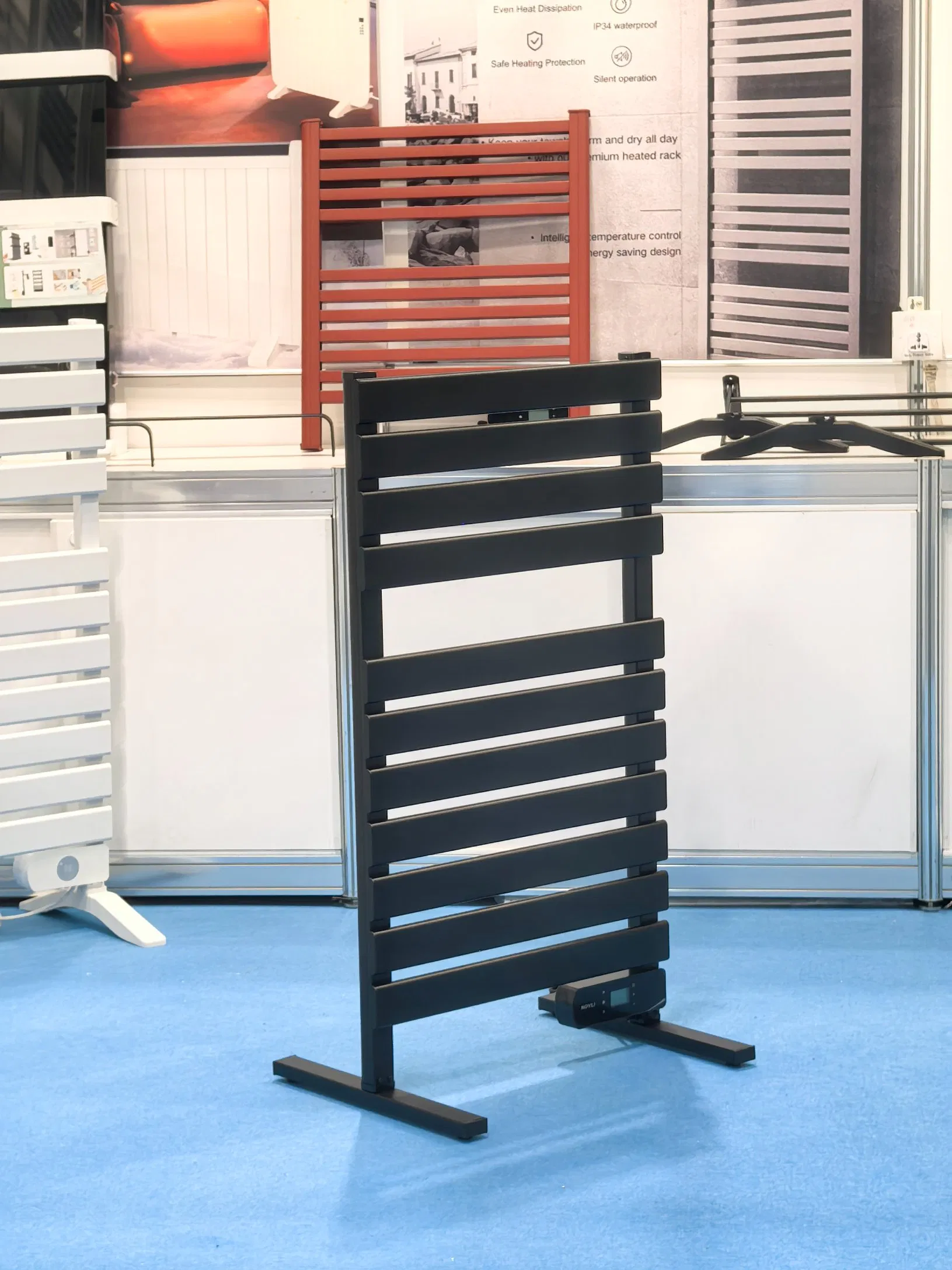 OEM Colorful Matte Black Radiant Heated Towel Rail Heater
