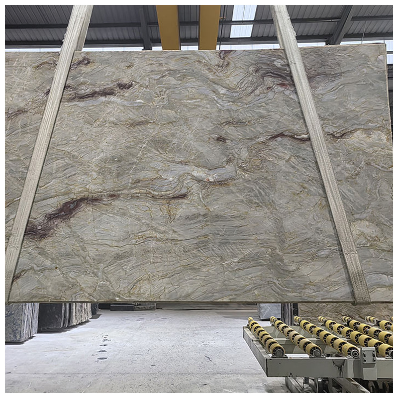 Brazilian Exotic Nacarado Quartzite Slabs for Countertops and Tables