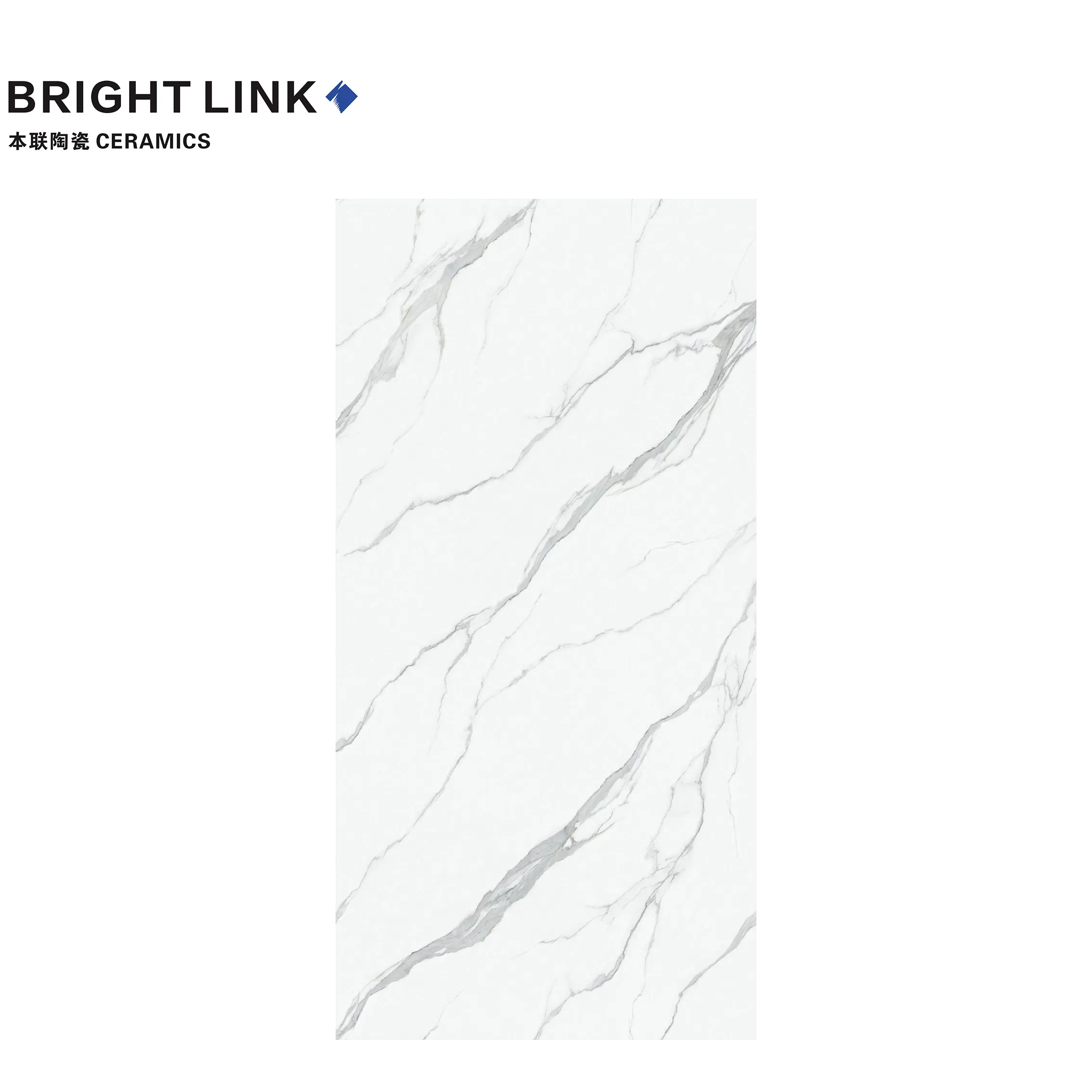 Customization Luxury 12mm High White Marble Villa Porcelain Floor Wall Sintered Slab