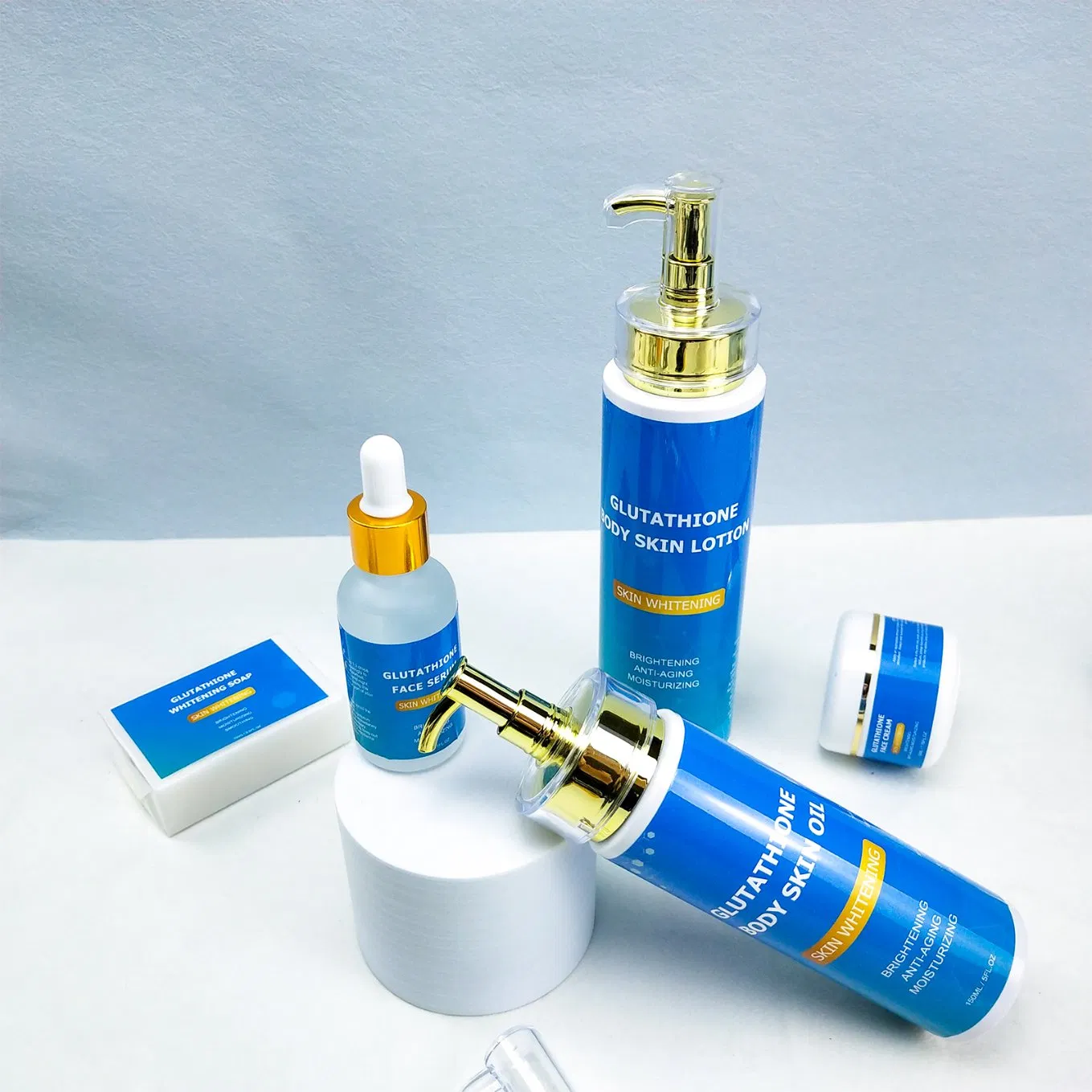 Beauty Cosmetics Skin Care Glutathione Whitening Skin Care Set Anti-Wrinkle and Anti-Aging