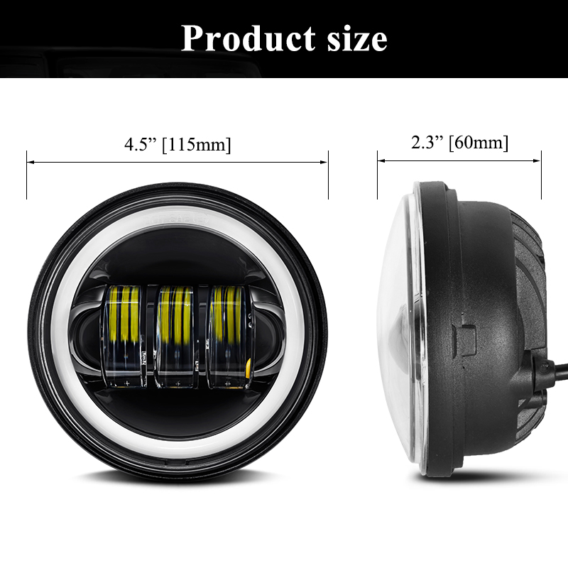 Светодиодная противотуманная фара 4.5 дюйма для авто и мото
