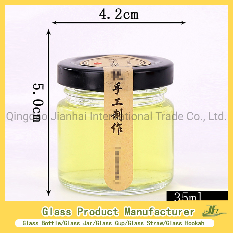 150ml Clear Glass Storage Jar Canning Caviar Packaging Jar