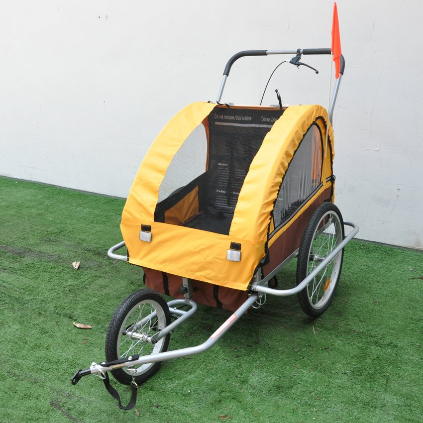 Kids Bike Pet Stroller Trailer Aluminum for Bicycle for Outside