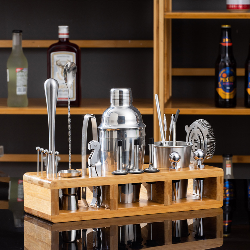 Барный набор из нержавеющей стали Silver Metal Bar Tools