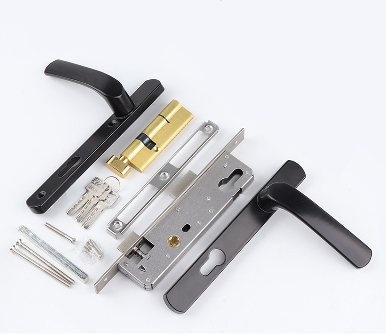 Balcony 8530 Handle Broken Bridge Plastic Steel Door Aluminum Door Lock Flat Door Lock Core Door Lock