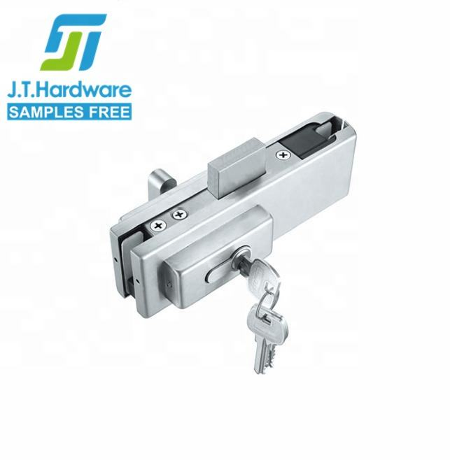 Stainless Steel Small Clamp Bottom Lock Patch Fitting Glass Door Fitting Panel Patch Fitting