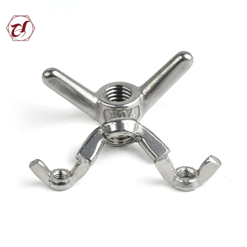 DIN314 Stainless Steel Edged Wing Nuts