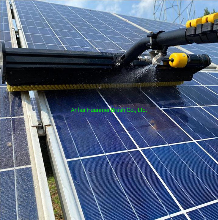 High Efficiency Machine System PP Nylon Solar Panel Cleaning Rotating Brush