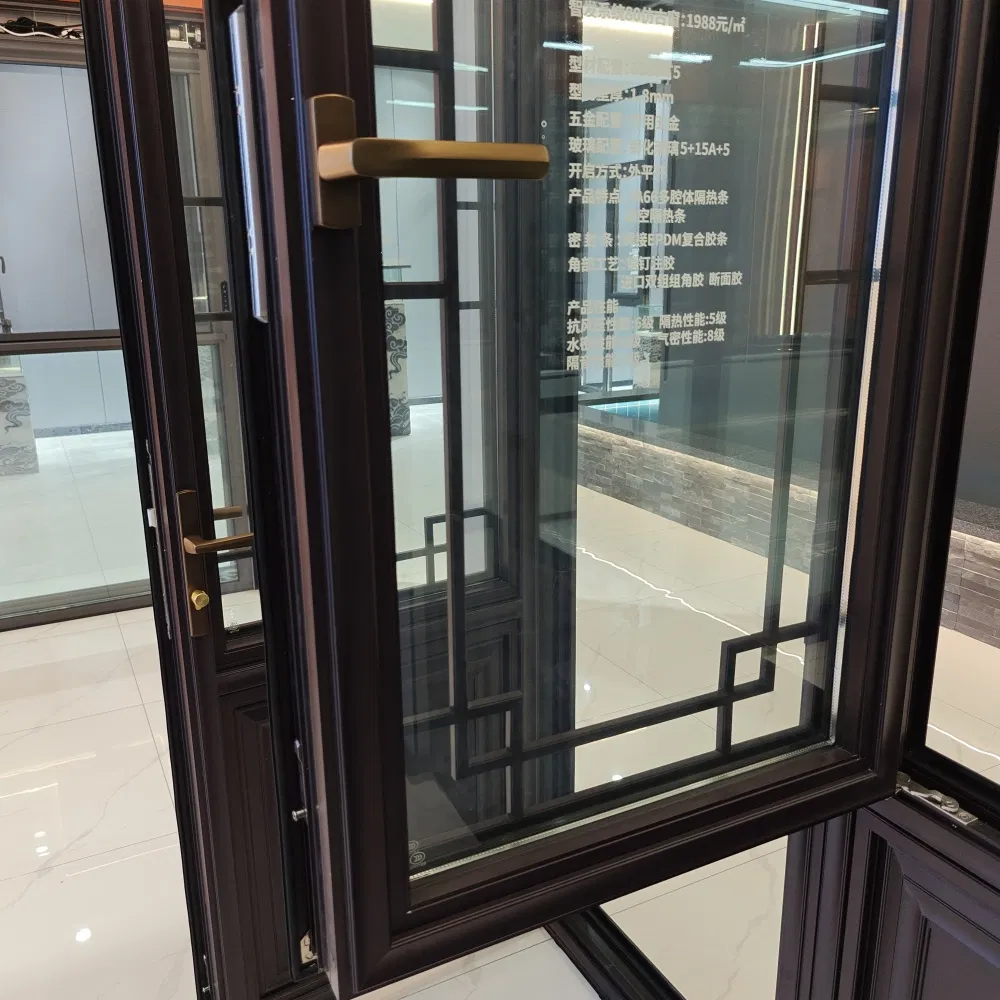Vintage Oriental Antique Window for Pavilions and Temples with Eco-Friendly Aluminum Wood Frame