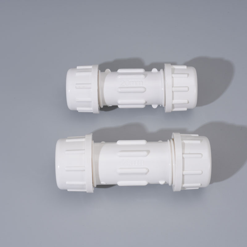 PVC Plastic Water Pipe Fittings Quick Compression Coupling Factory Supply